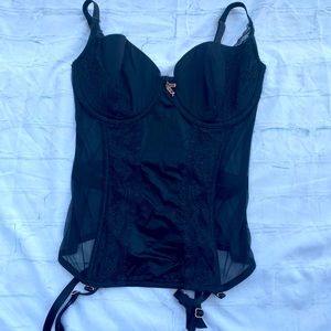 VICTORIA'S SECRET BLACK LACE CORSET